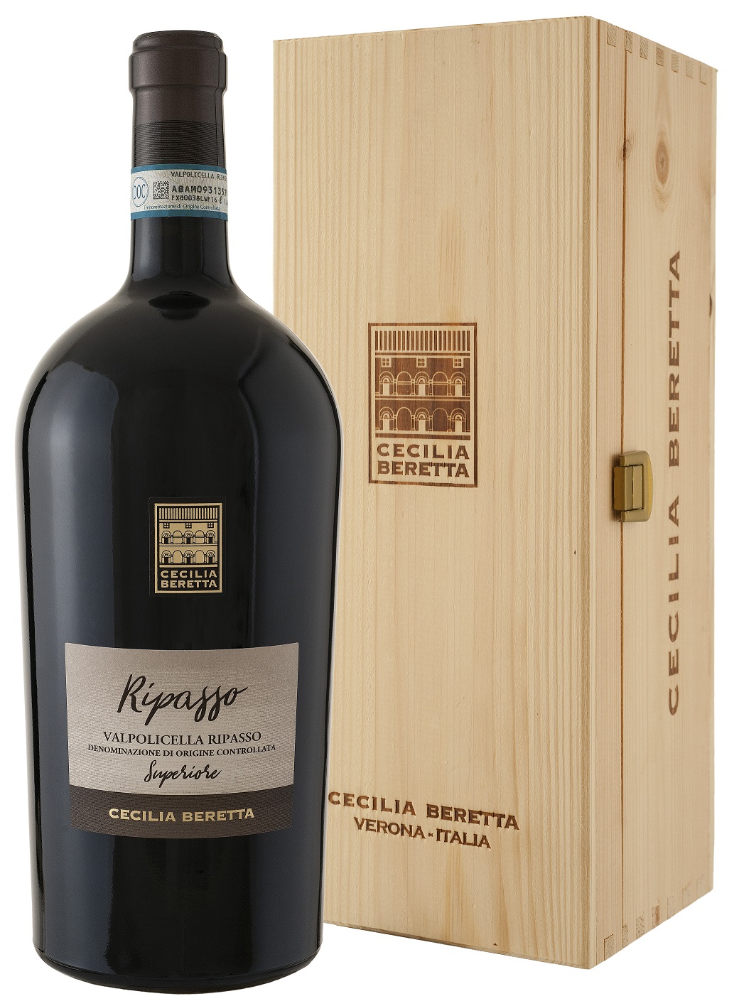 Cecilia Beretta Ripasso 13,5% 1,5L Magnum in Wooden Gift Box