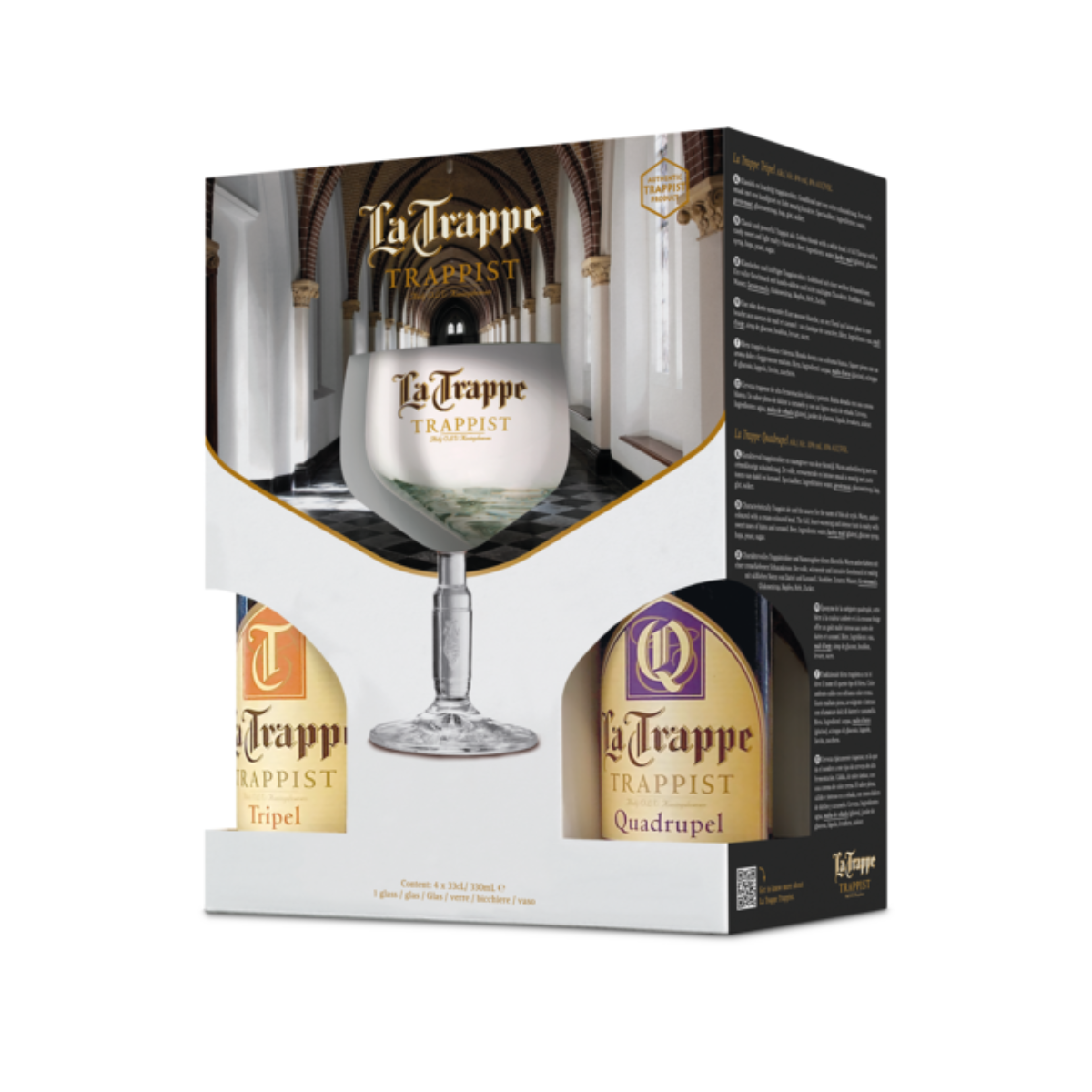 La Trappe kinkepakk 4x33cl+klaas