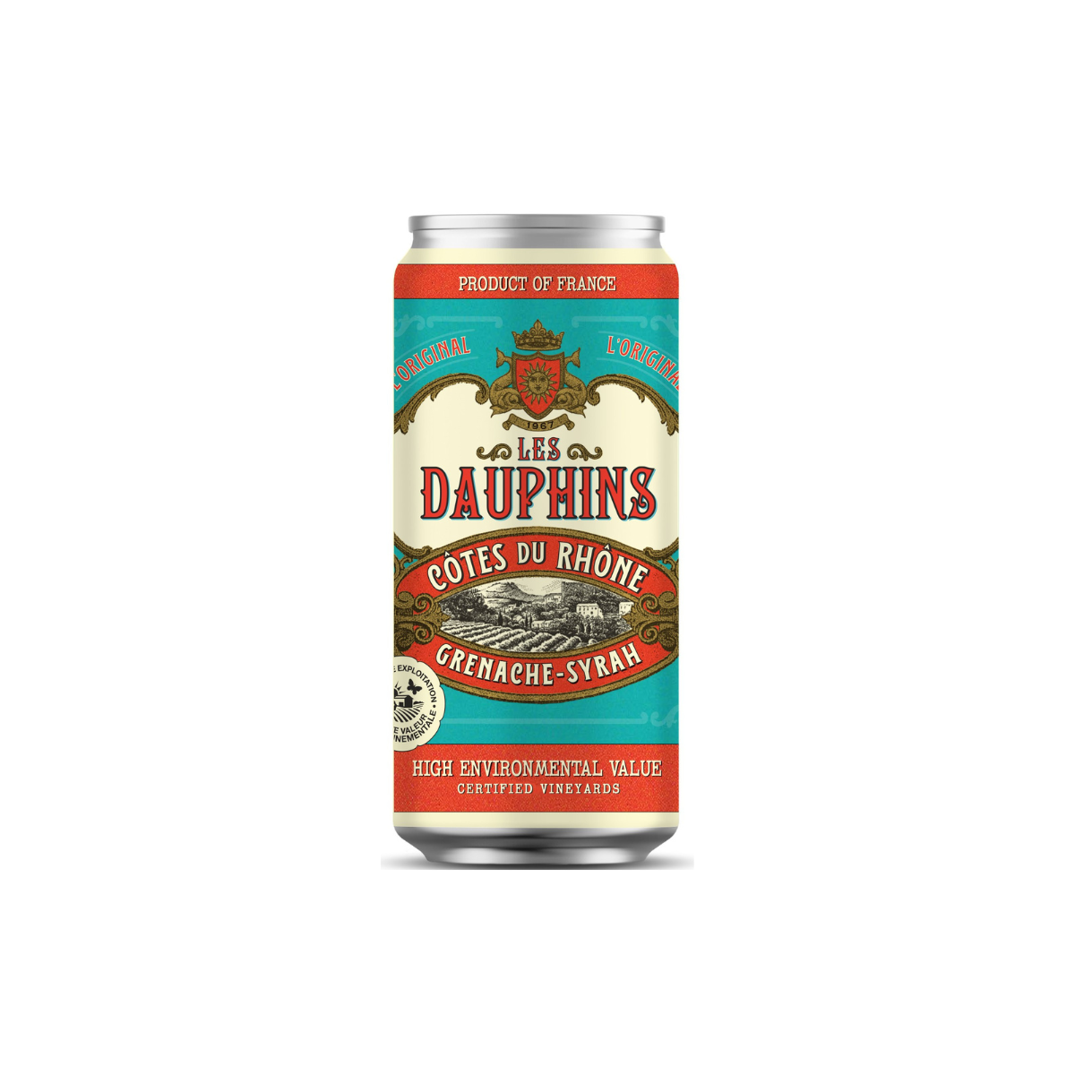 Les Dauphins Grenache - Syrah 25cl can